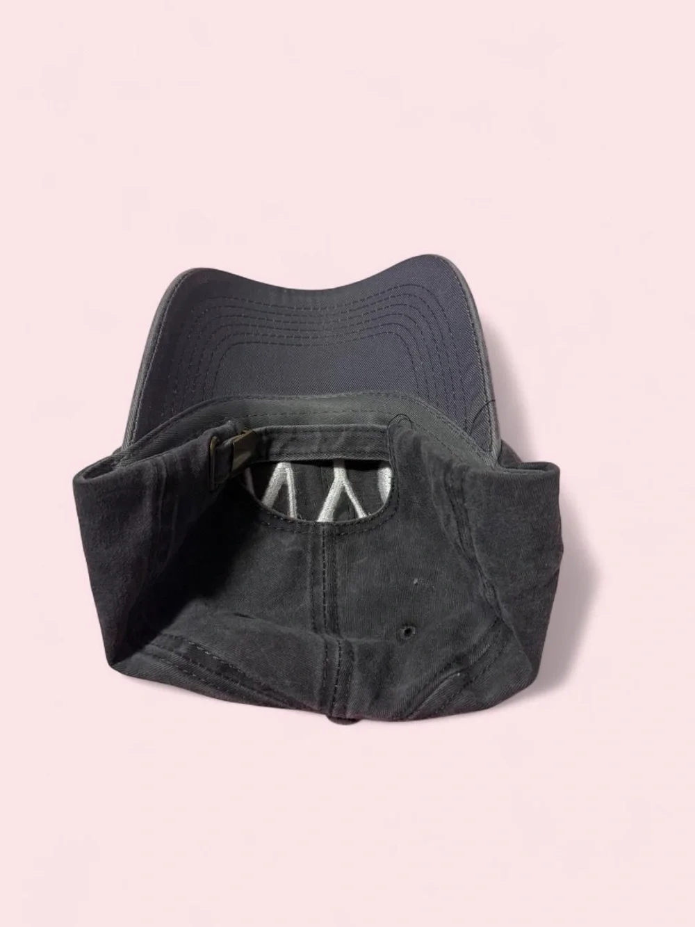 Source Unknown Black Baseball Cap with White NYC Embroidery